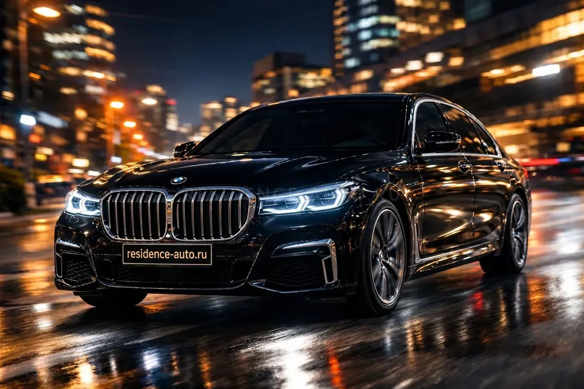 BMW 7 Series чёрный — аренда с водителем в Хабаровске