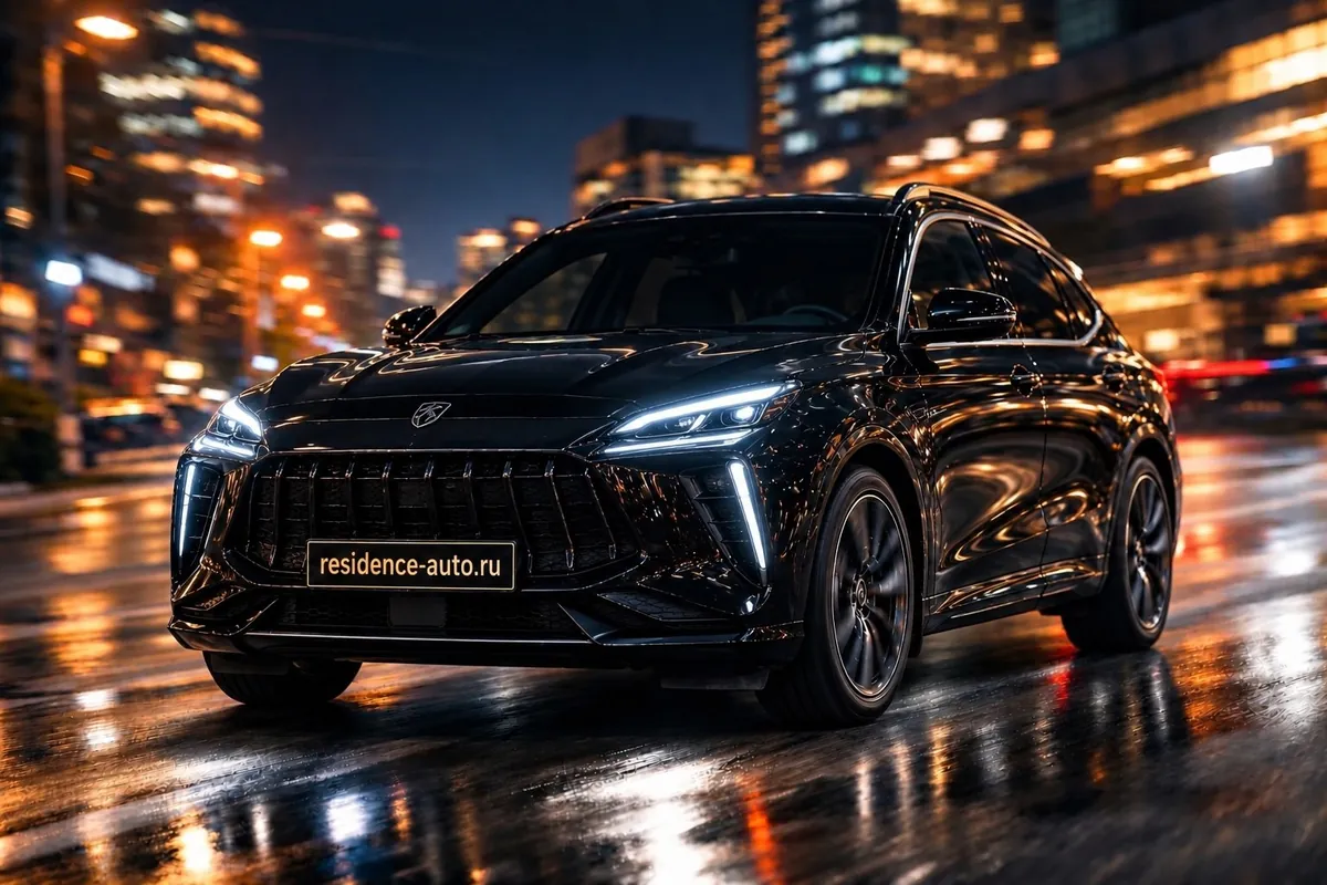Forthing T5 Evo чёрный — аренда с водителем в Хабаровске