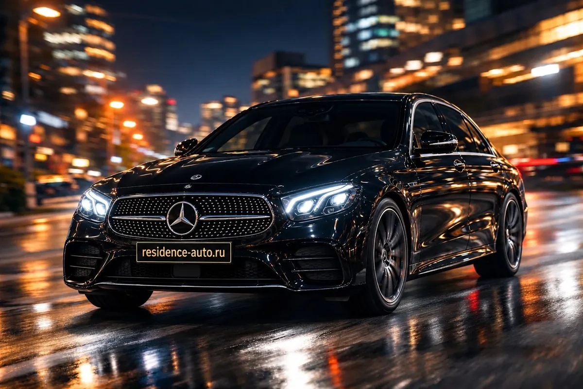 Mercedes-Benz E-Class чёрный — аренда с водителем в Хабаровске