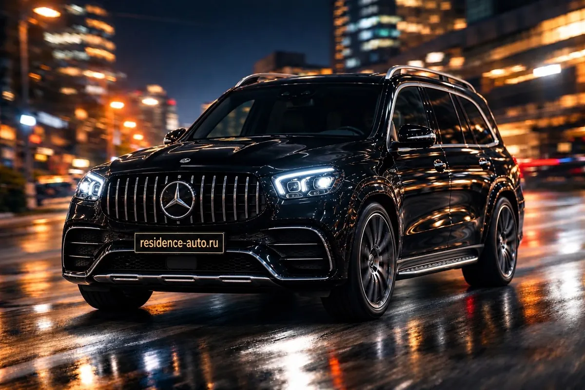 Mercedes-Benz GLS чёрный — аренда с водителем в Хабаровске
