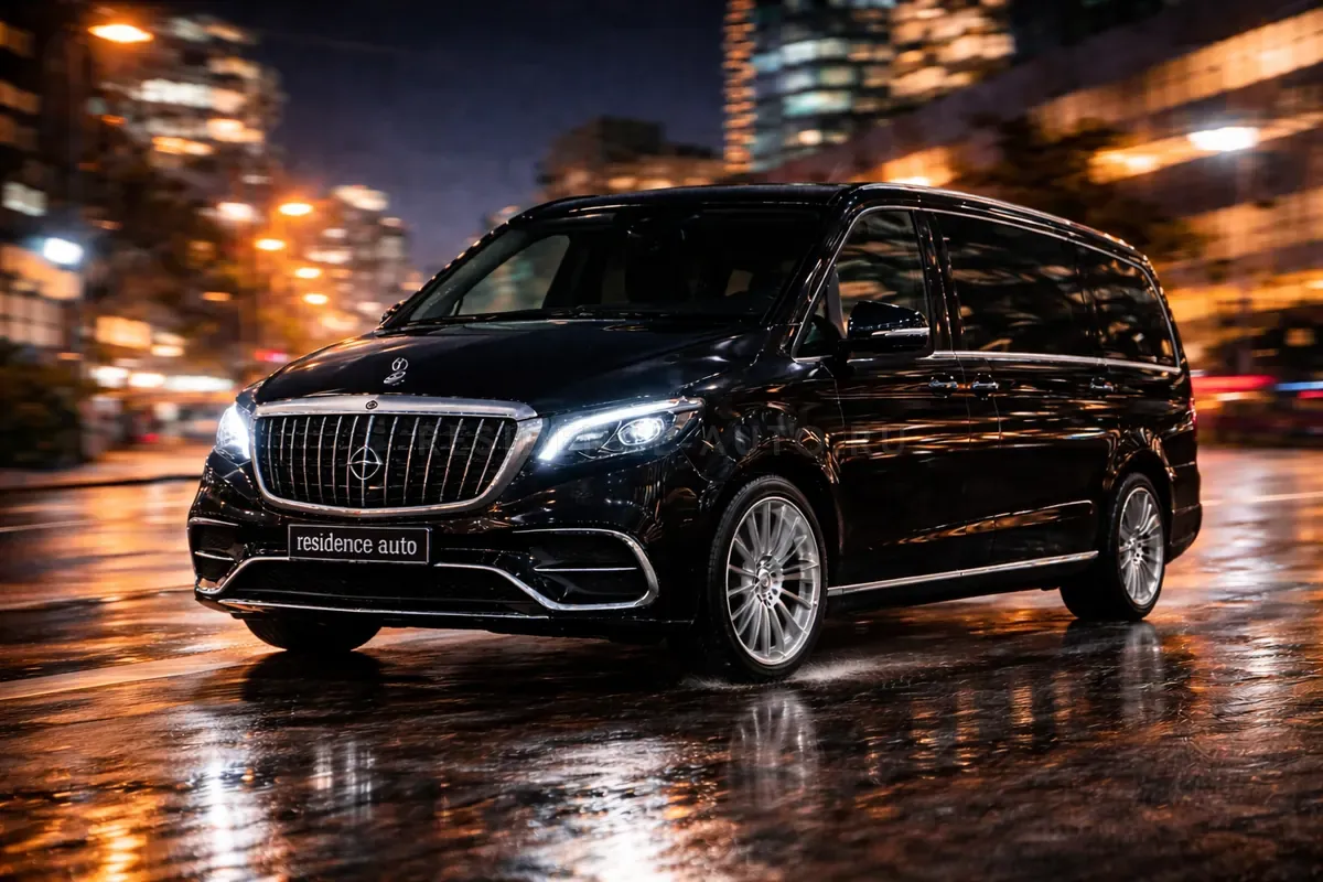 Mercedes-Benz V-Class Maybach чёрный — аренда с водителем в Хабаровске