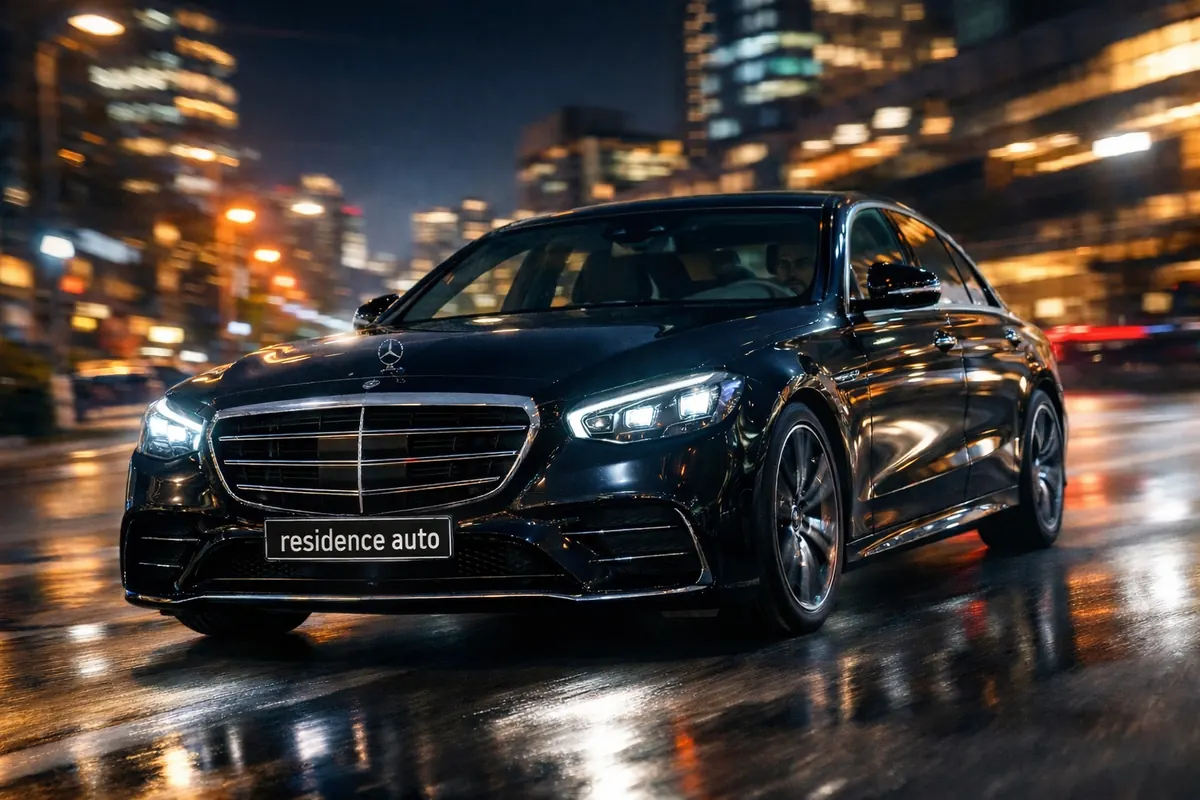 Mercedes-Benz S-Class W223 чёрный — аренда с водителем в Хабаровске