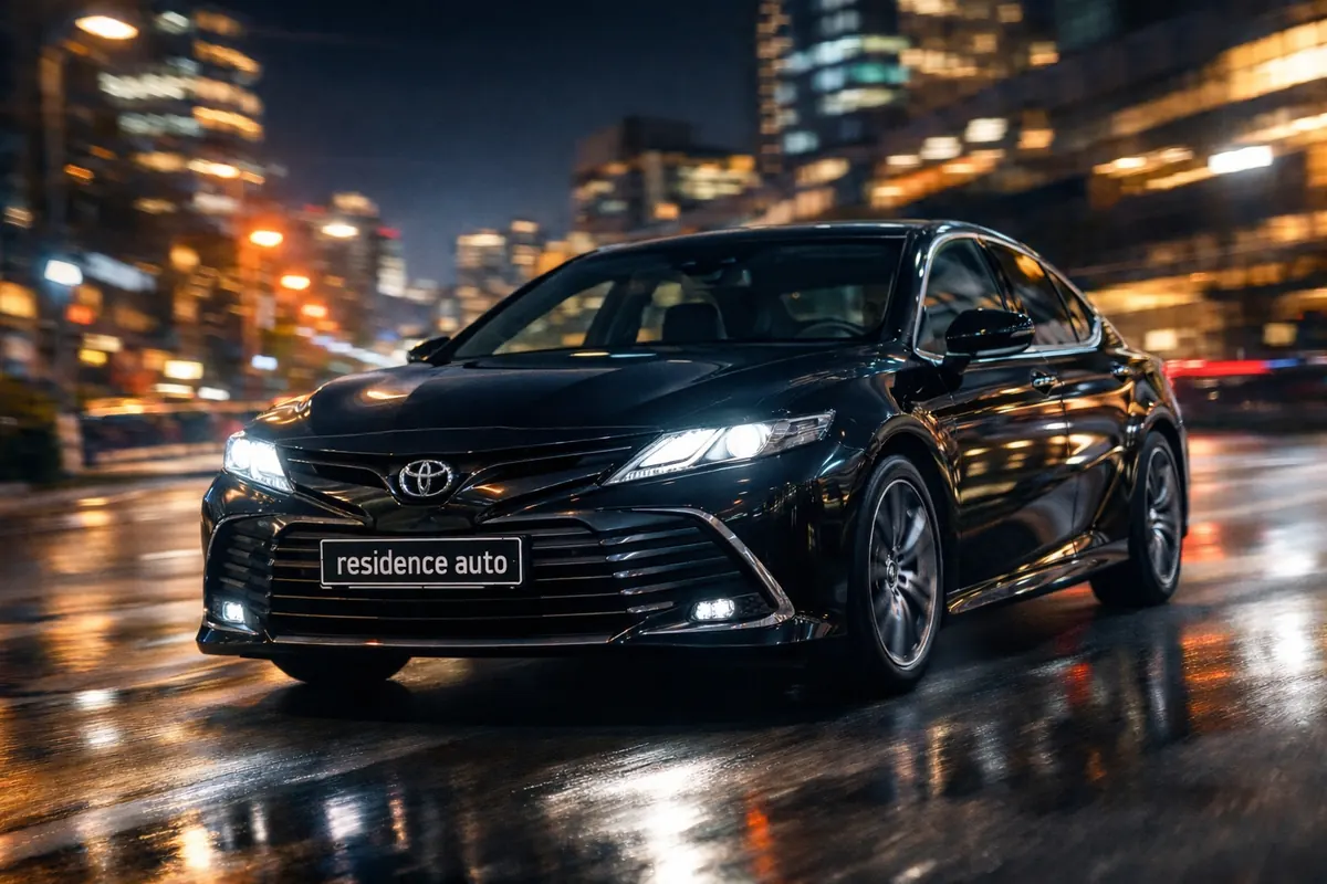 Toyota Camry чёрный — аренда с водителем в Хабаровске